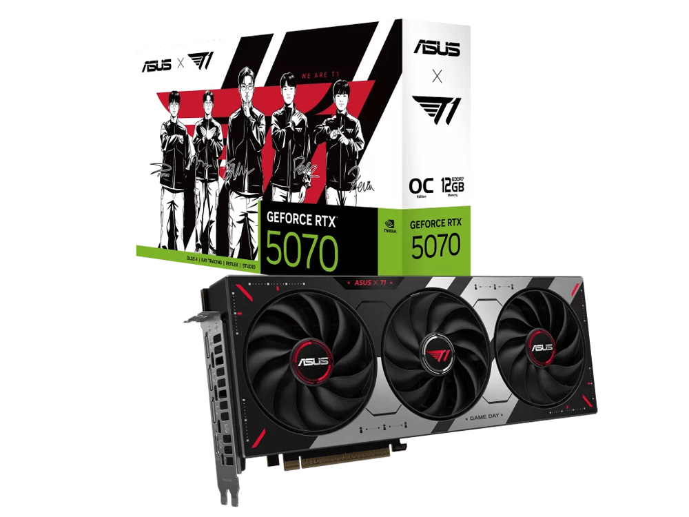ASUS T1 Edition GeForce RTX 5070 12GB OC GDDR7 Graphics Card