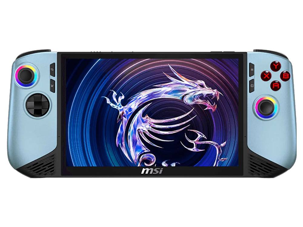MSI Claw 8 AI+ A2VM 8" FHD+ 120Hz Core Ultra 7 258V 32GB 1TB Gaming Handheld - Glacier Blue Edition