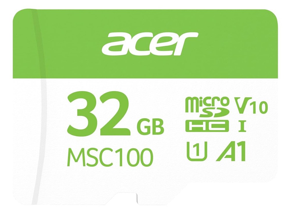 Acer MSC100 32GB Class 10 U1 V10 A1 microSDHC Memory Card