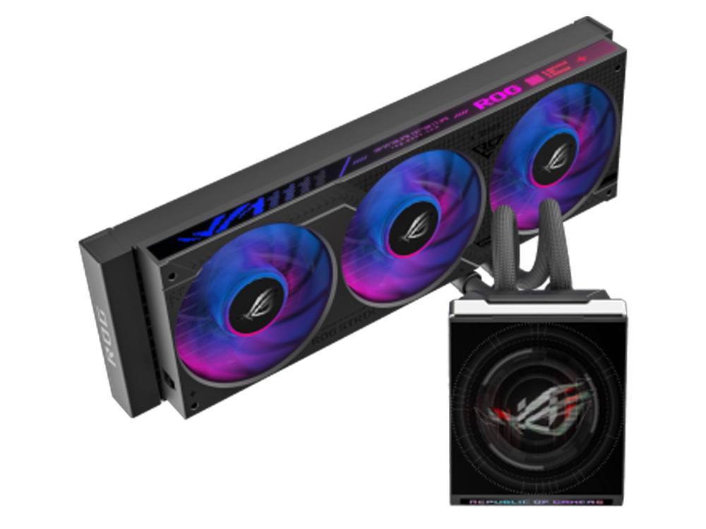 ASUS ROG Strix SLC IV 360 ARGB LCD 360mm 5.08" IPS LCD CPU Liquid Cooler - Black