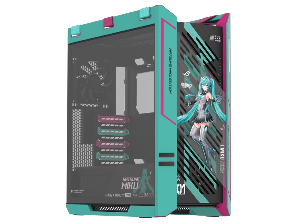 ASUS ROG Strix Helios II GX601S Hatsune Miku Edition Tempered Glass EATX Mid-Tower Case