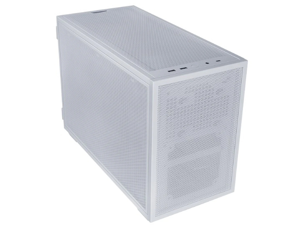Lian Li B4-mATX Mesh PC-B4W SFF Dual-Orientation 21.3L Micro-ATX Case - White