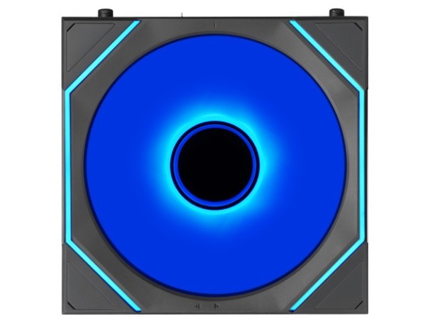 Lian Li UNI FAN SL Infinity 1.8-inch LCD Flex Wireless 120mm ARGB Fan Infinity Mirror - Black (1-pack)