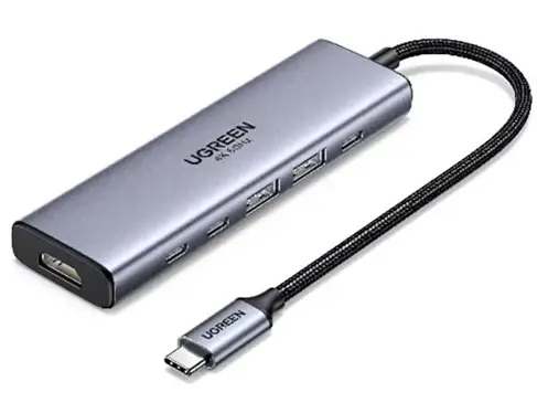 UGREEN CM511 6-in-1 USB-C Hub with 4K 60Hz HDMI 100W PD 10Gbps USB-A/C