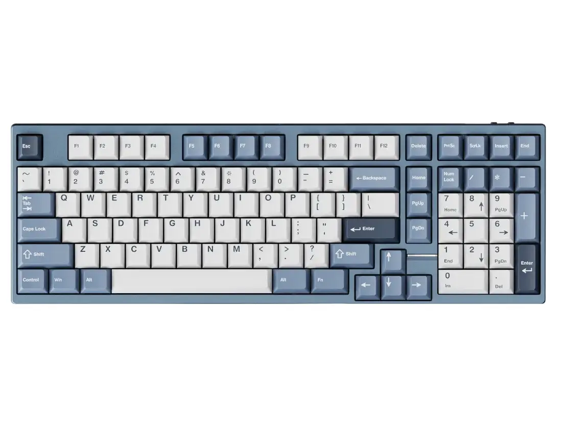 Qwertykeys x Neo Studio Neo98 Prebuilt Wireless Mechanical Keyboard - Anodized Slate Blue