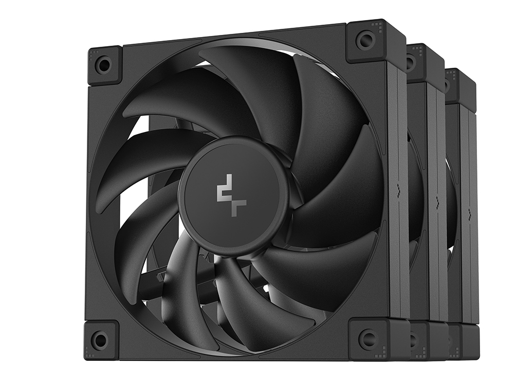 DeepCool FD12 3 IN 1 V2 120mm Case Fan - Black (3-pack)