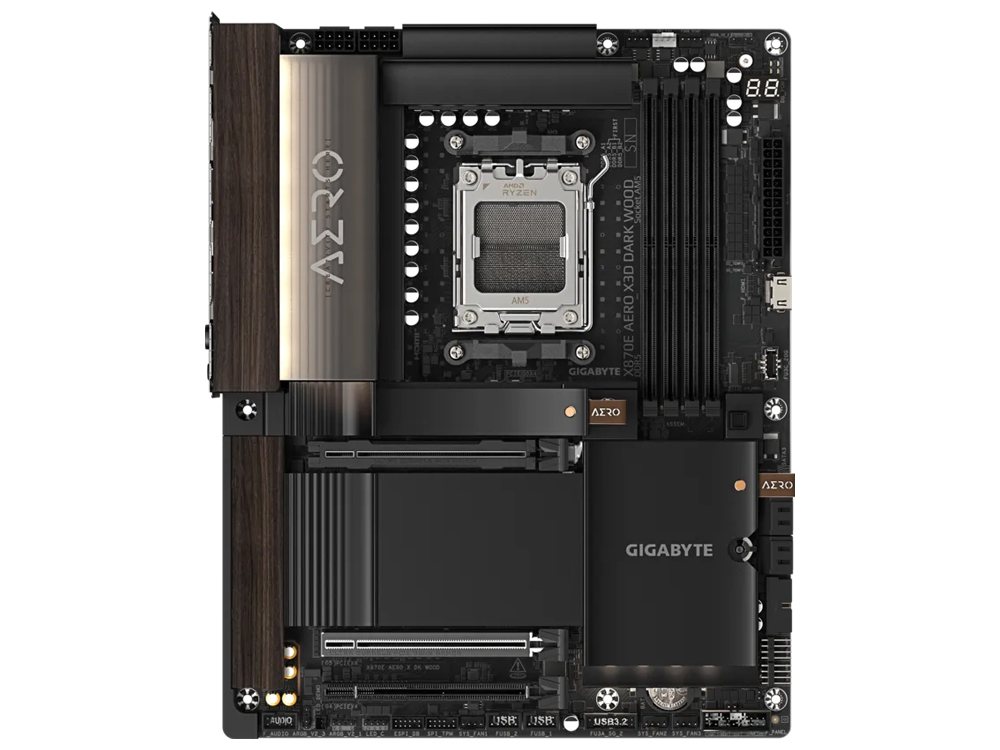 GIGABYTE X870E AERO X3D DARK WOOD AM5 ATX Motherboard