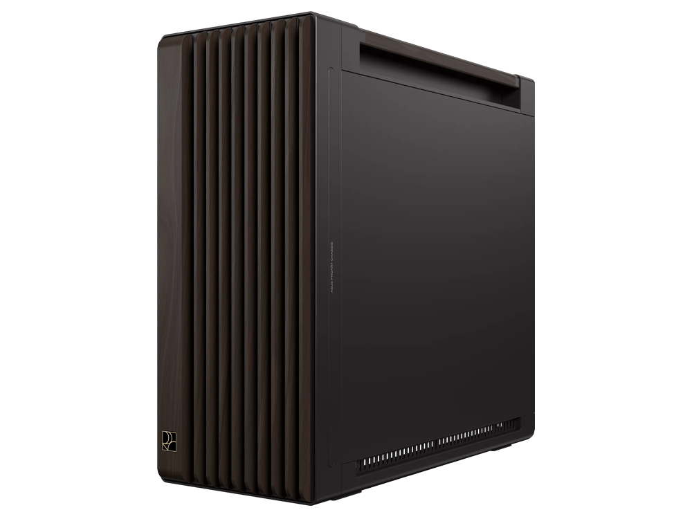 ASUS ProArt PA602 Wood Edition Modern Black Tempered Glass E-ATX Mid-Tower Case