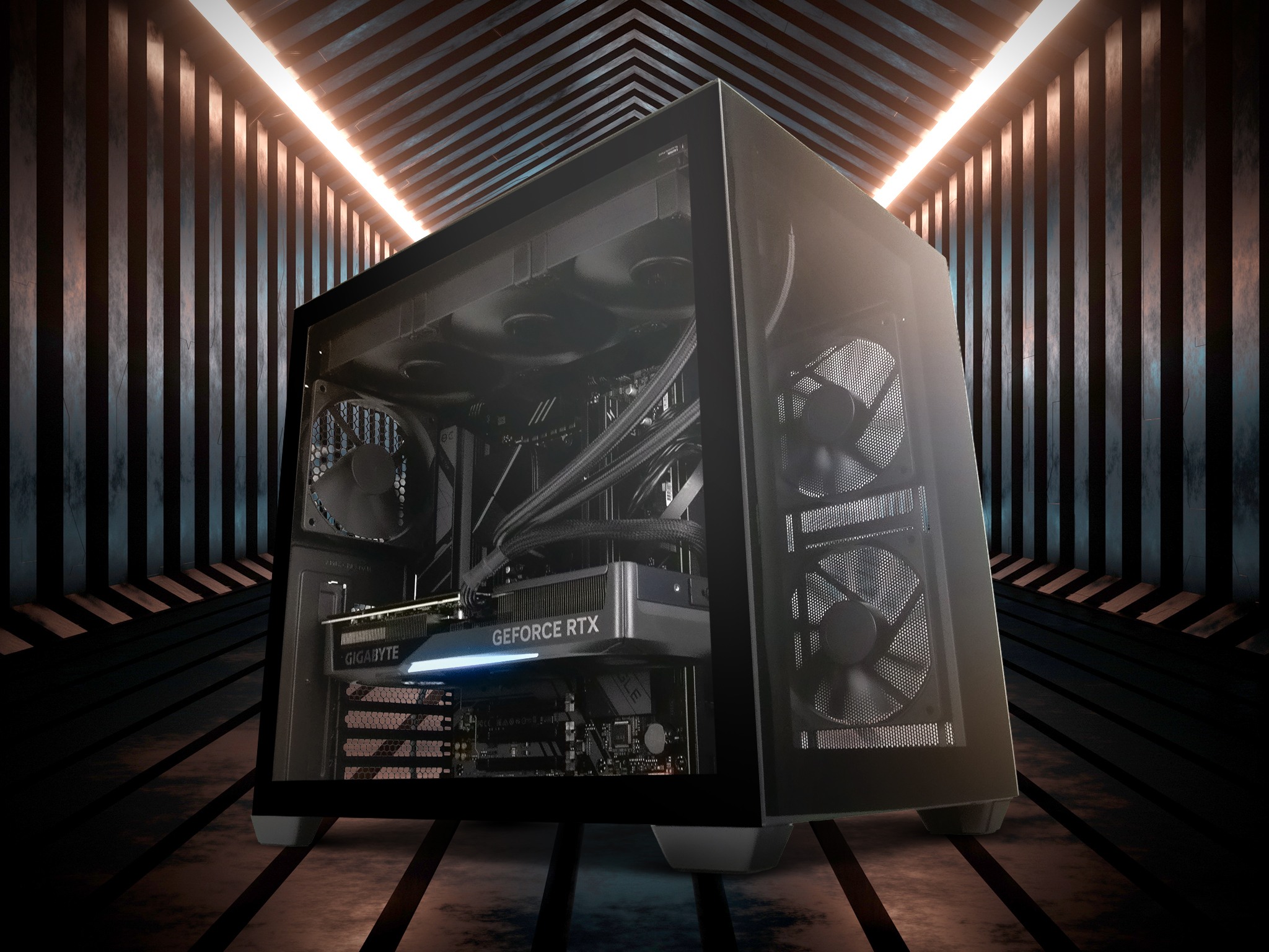 Centre Com Dark Knight II Ryzen 7 7800X3D RTX 5070 Ti Gaming PC with Windows 11